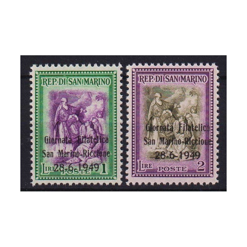 SAN MARINO 1949 ALBERONIANA 2 V. G.I MNH**  | Filatelia Meloni
