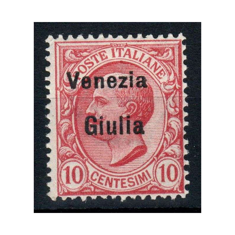 OCCUPAZIONI VENEZIA GIULIA 1918-19 10 CENTESIMI N.22 G.I MNH**  | F...