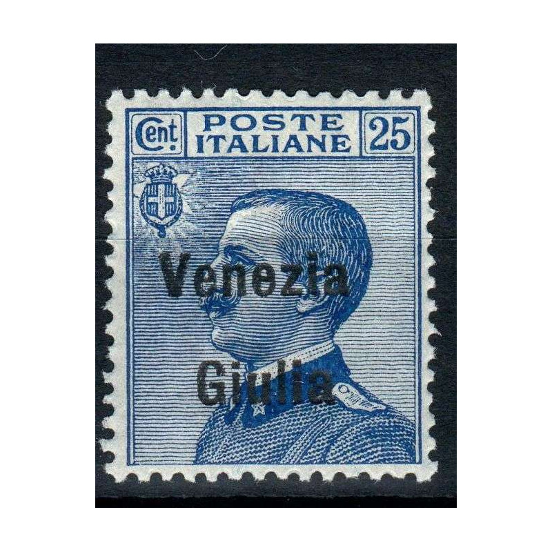 OCCUPAZIONI VENEZIA GIULIA 1918-19 25 CENTESIMI N.24 G.I MNH**  | F...