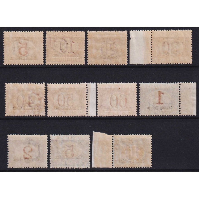 COLONIE ERITREA 1920-26 SEGNATASSE 11 V. N.14-24 G.I MNH** CERT.  |...