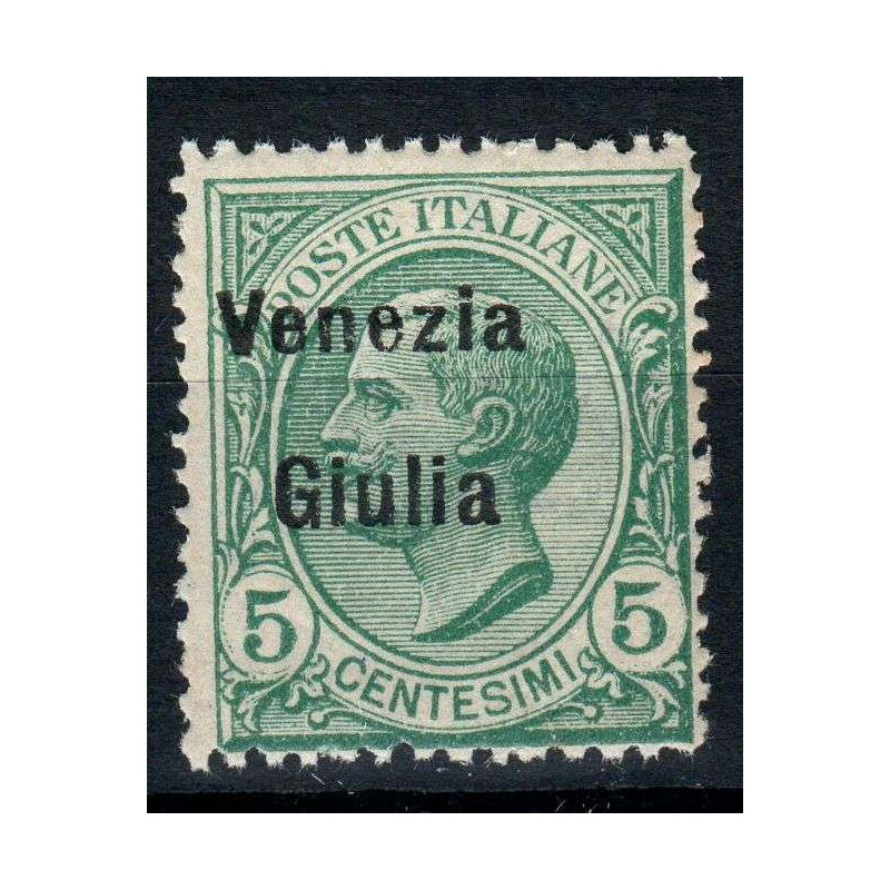 OCCUPAZIONI VENEZIA GIULIA 1918-19 5 CENTESIMI N.21 G.I MNH**  | Fi...