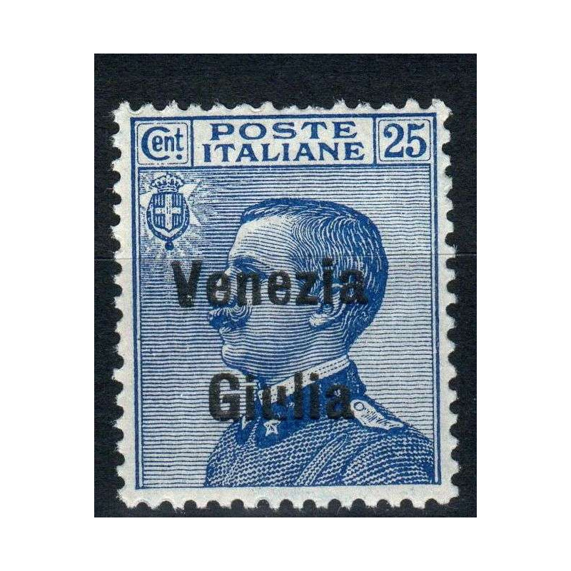 OCCUPAZIONI VENEZIA GIULIA 1918-19 25 CENTESIMI N.24 G.I MNH**  | F...