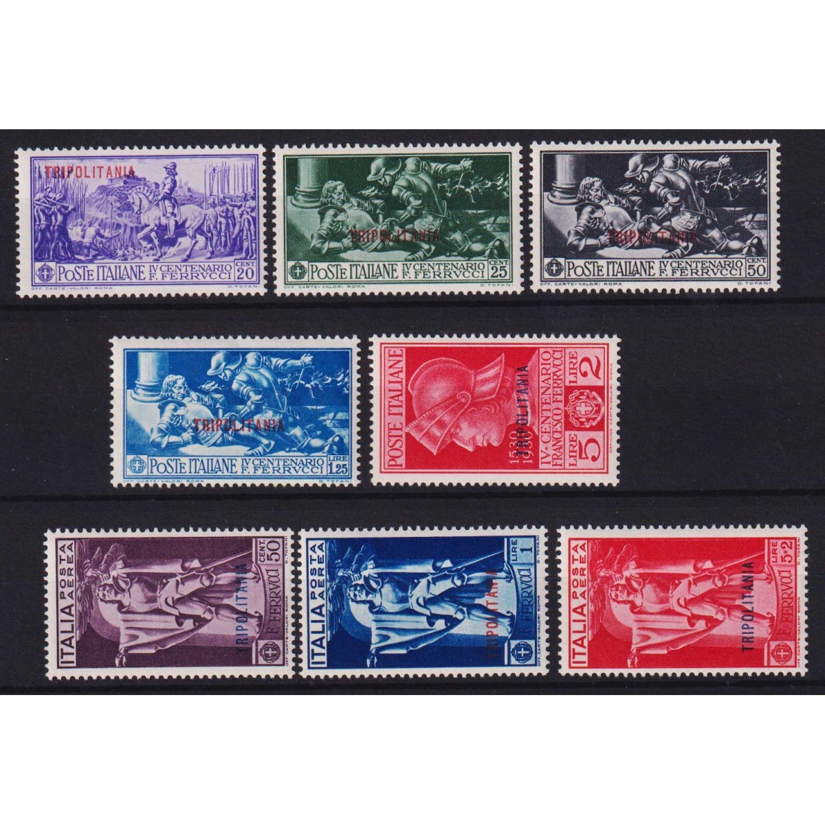COLONIE TRIPOLITANIA 1930 FERRUCCI 8 VALORI G.I MNH**  | Filatelia ... COLONIE TRIPOLITANIA 1930 FERRUCCI 8 VALORI G.I MNH**  | Filatelia ...