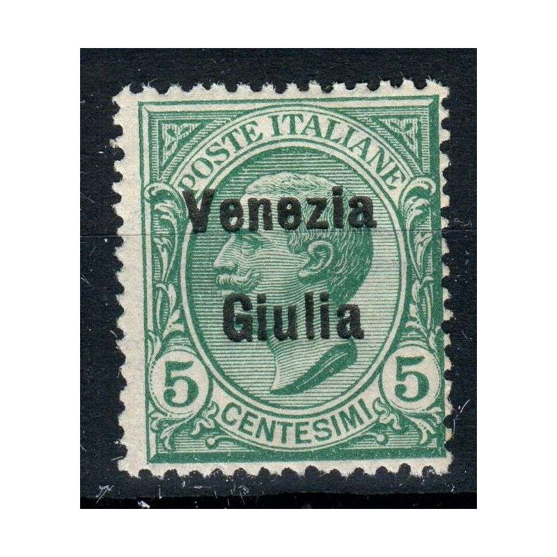 OCCUPAZIONI VENEZIA GIULIA 1918-19 5 CENTESIMI N.21 G.I MNH**  | Fi...