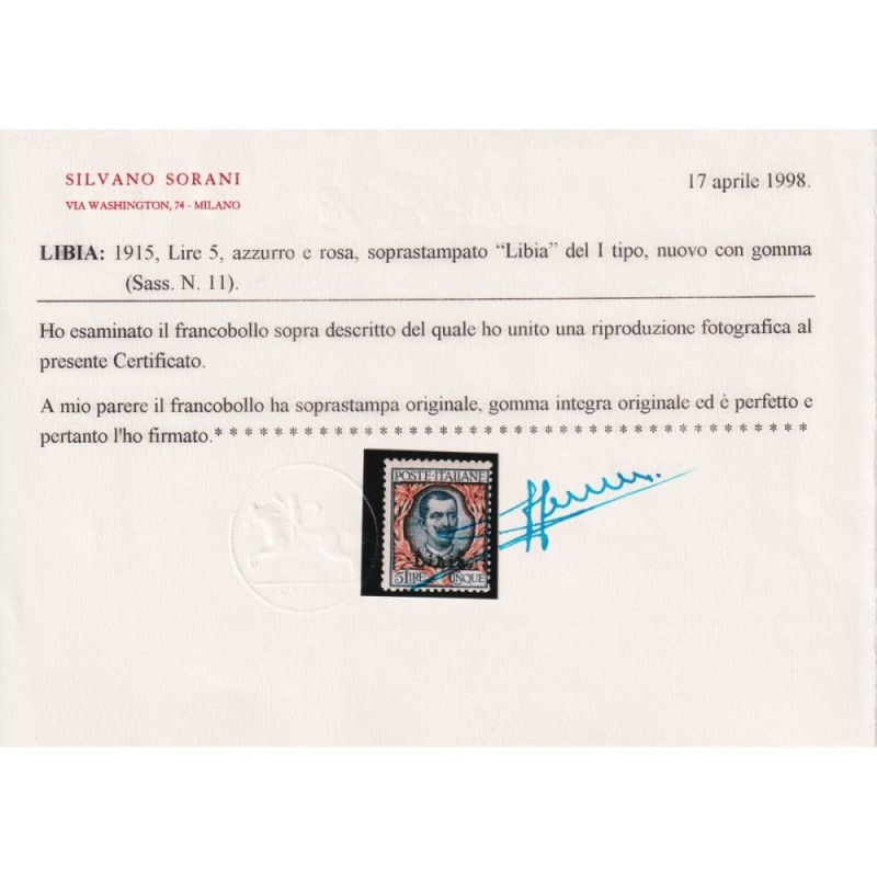 COLONIE LIBIA 1912-15 FRANCOBOLLI D'ITALIA SOPRASTAMPATI 12 V. G.I ...