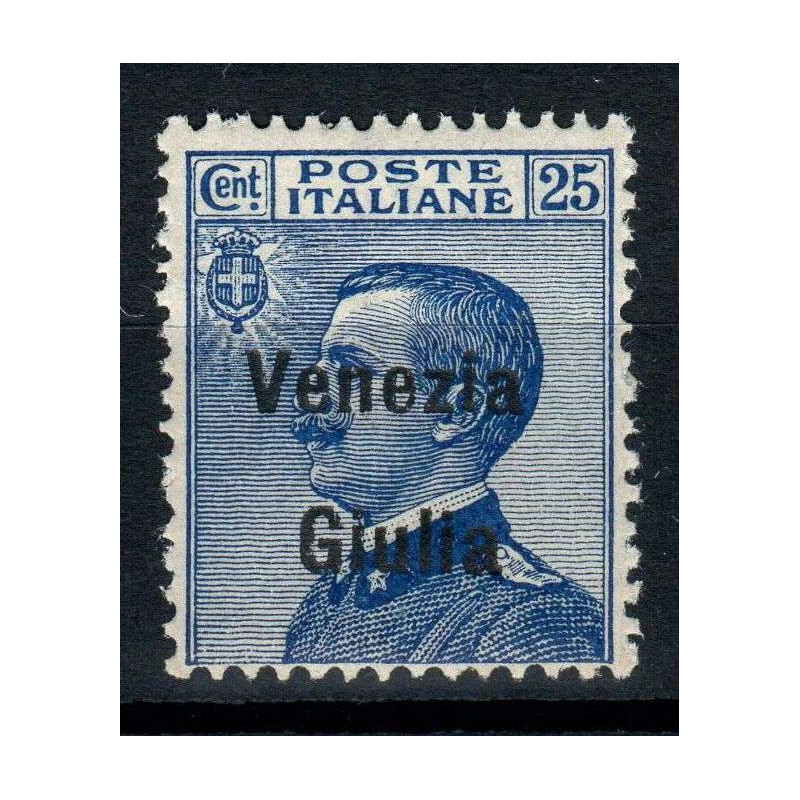 OCCUPAZIONI VENEZIA GIULIA 1918-19 25 CENTESIMI N.24 G.I MNH**  | F...