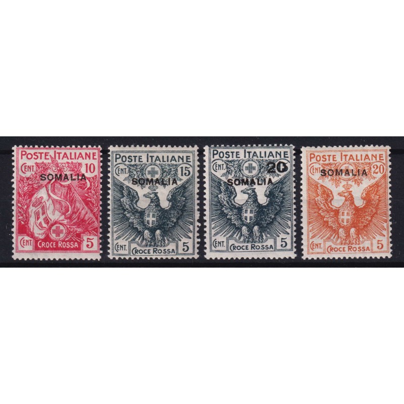 COLONIE SOMALIA 1916 CROCE ROSSA 4 V. G.I MNH**  | Filatelia Meloni