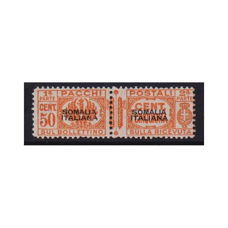 COLONIE SOMALIA 1928-41 PACCHI POSTALI 50 CENTESIMI N.58 G.I MNH** ...