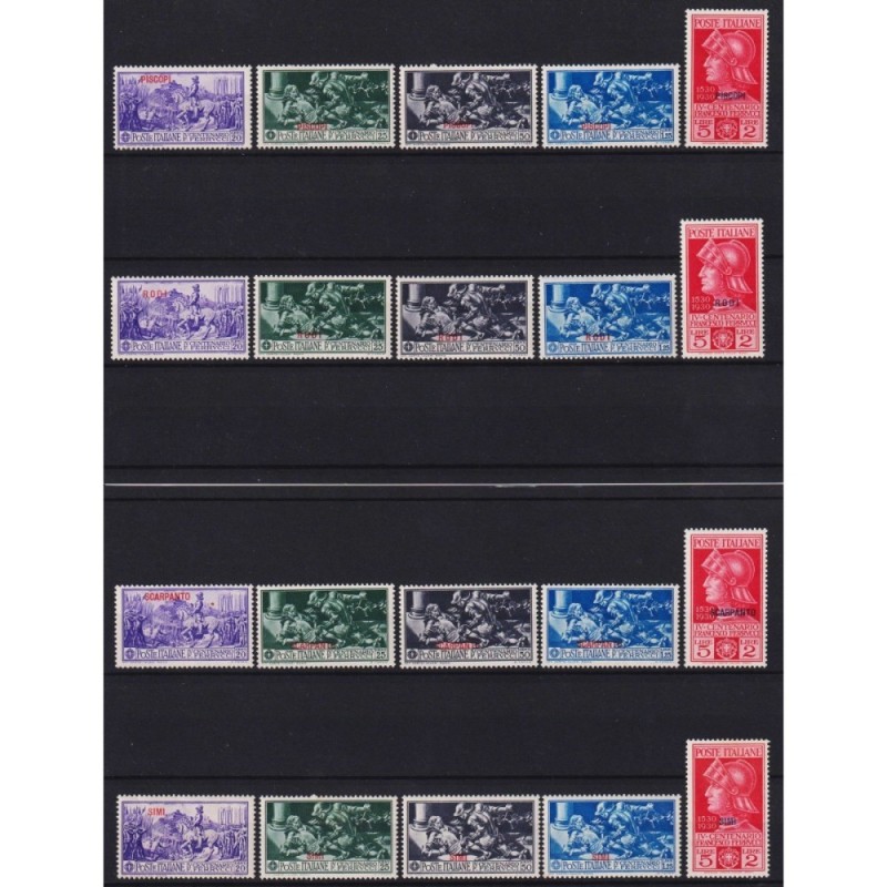 COLONIE EGEO FERRUCCI GIRI 13 ISOLE G.I MNH**  | Filatelia Meloni
