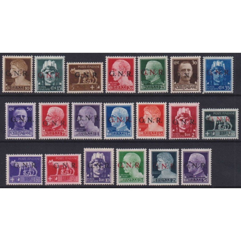 R.S.I. SOCIALE 1944 IMPERIALE GNR VERONA 20 V. G.I MNH** CERT.  | F...