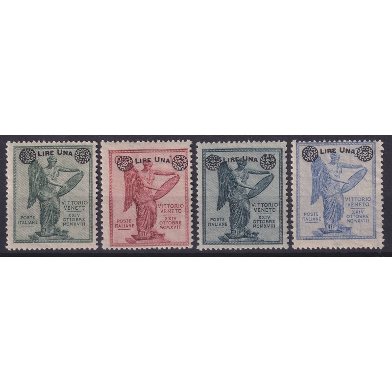 REGNO D'ITALIA 1924 VITTORIA SOPRASTAMPATA 4 V. G.I MNH**  | Filate...