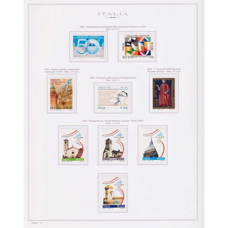 REPUBBLICA 2004 ANNATA COMPLETA + FOGLIETTI E CONGIUNTE SU FOGLI MA...