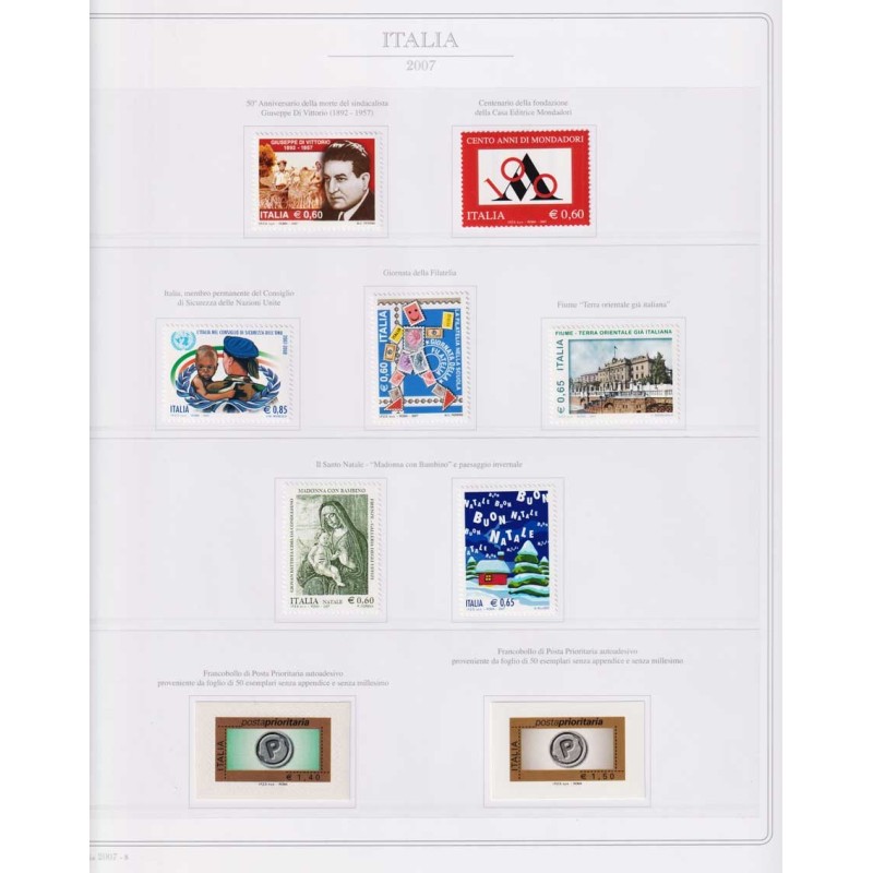 REPUBBLICA 2007 ANNATA COMPLETA + FOGLIETTI SU FOGLI MARINI  | Fila...