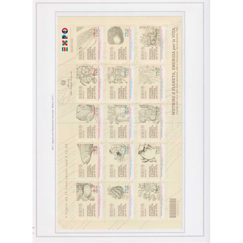 REPUBBLICA 2015 ANNATA COMPLETA + FOGLIETTI SU FOGLI MARINI  | Fila...