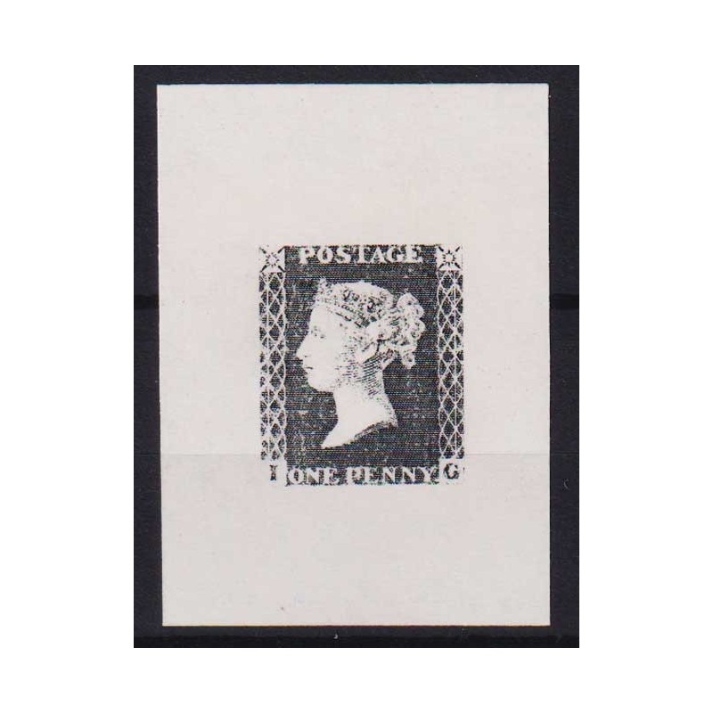 REPUBBLICA 1985 PROVA INCISIONE ONE PENNY FOGLIETTO ESPOSIZIONE S.G...