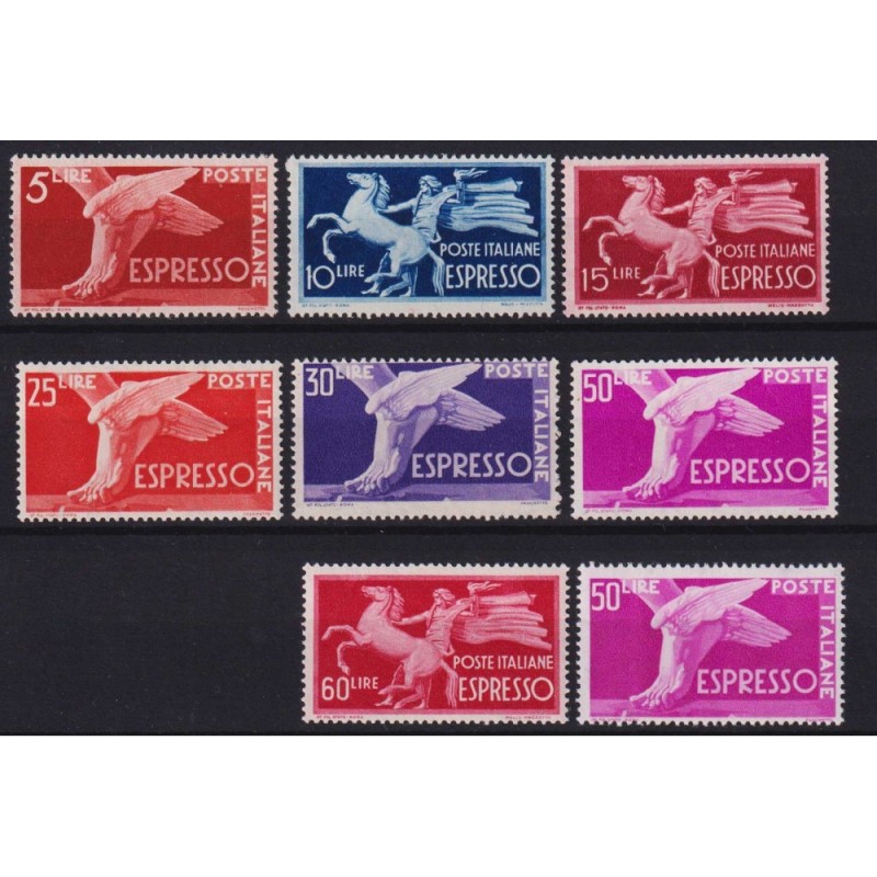 REPUBBLICA 1945-52 ESPRESSI DEMOCRATICA 7 VALORI G.I MNH**  | Filat...