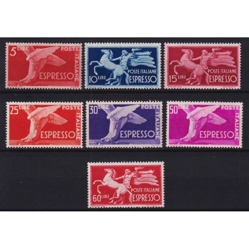 REPUBBLICA 1945-52 ESPRESSI DEMOCRATICA 7 VALORI G.I MNH**  | Filat...