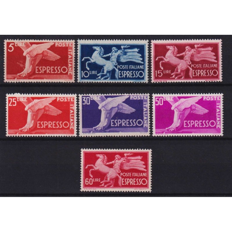 REPUBBLICA 1945-52 ESPRESSI DEMOCRATICA 7 VALORI G.I MNH**  | Filat...