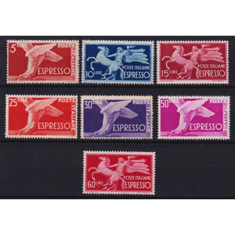 REPUBBLICA 1945-52 ESPRESSI DEMOCRATICA 7 VALORI G.I MNH**  | Filat...