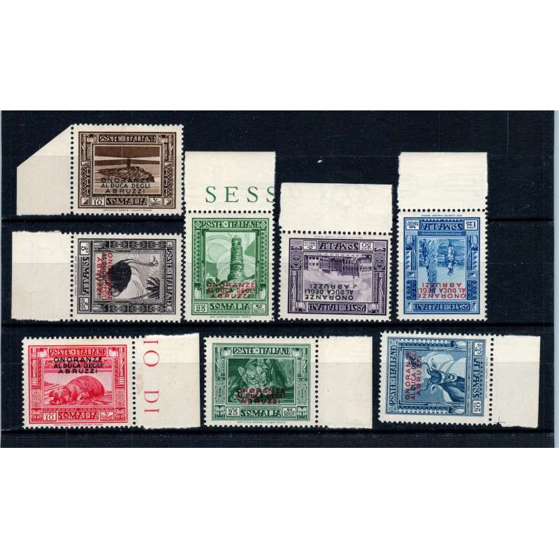 COLONIE SOMALIA 1934 DUCA DEGLI ABRUZZI 8 V. G.I MNH**  | Filatelia...