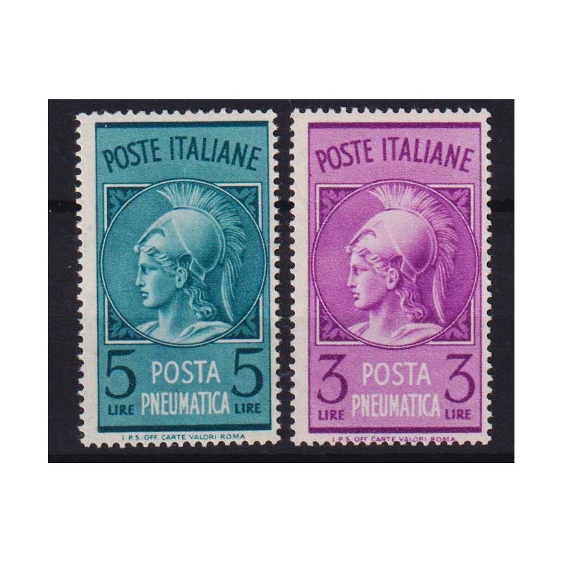 REPUBBLICA 1947 POSTA PNEUMATICA 2 V. N.18-19 G.I MNH**  | Filateli...