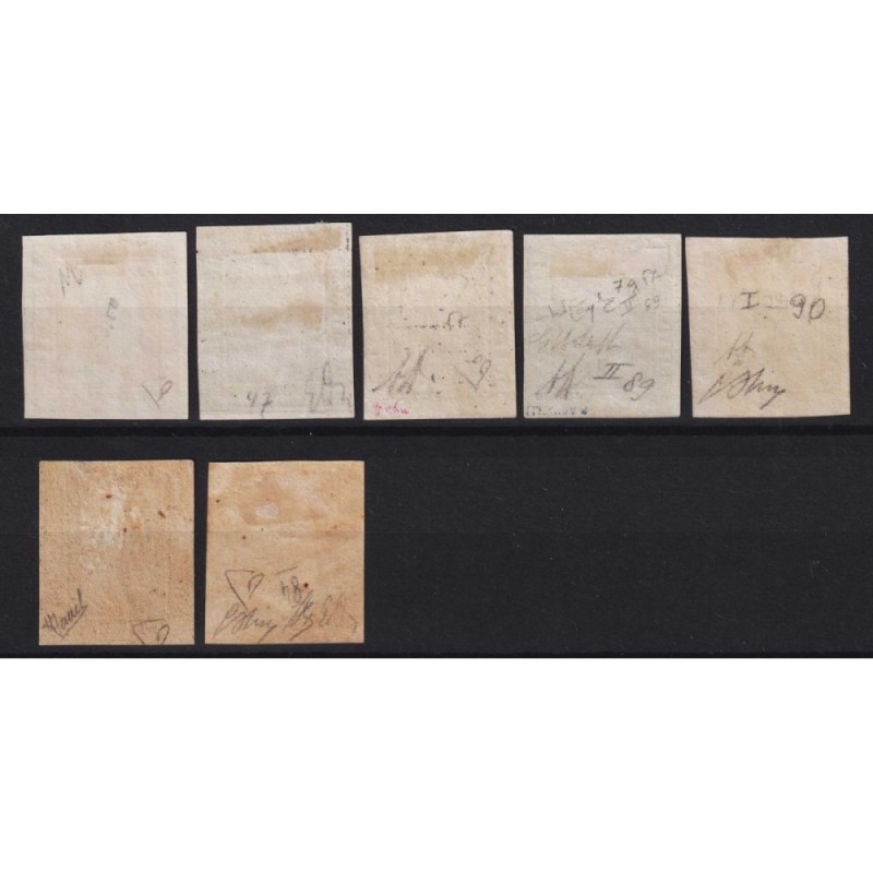 SICILIA 1859 SERIE COMPLETA 7 VALORI G.O MH* CERT.BOLAFFI  | Filate...