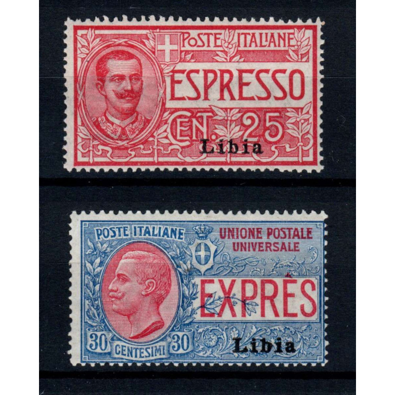 COLONIE LIBIA 1915 ESPRESSI 2 VALORI G.I MNH**  | Filatelia Meloni