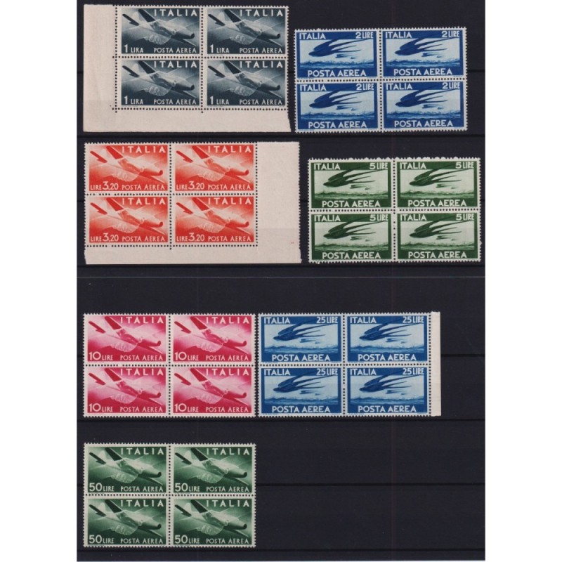 REPUBBLICA 1945-46 P/A QUARTINE DEMOCRATICA 7 V. G.I MNH**  | Filat...