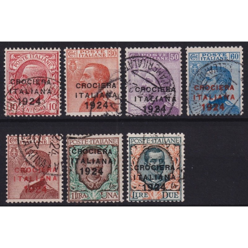 REGNO D'ITALIA 1924 CROCIERA ITALIANA 7 V. US.  | Filatelia Meloni