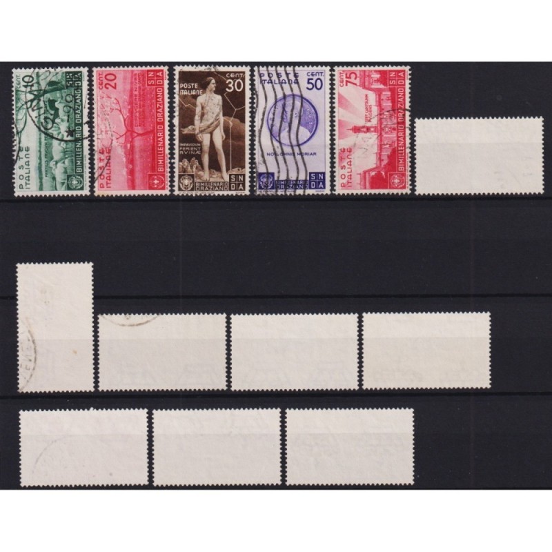REGNO D'ITALIA 1936 ORAZIO 13 V. US. ALCUNI ANNULLI ORIGINALI  | Fi...