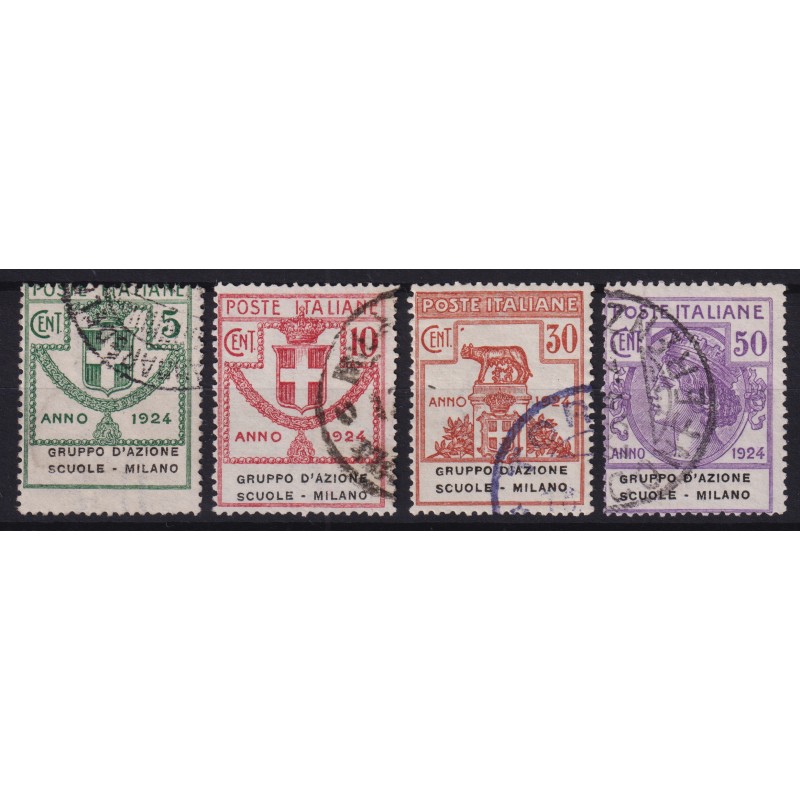 REGNO 1924 PARASTATALI GRUPPO D'AZIONE SCUOLE MIL. ALCUNI ANNULLI O...