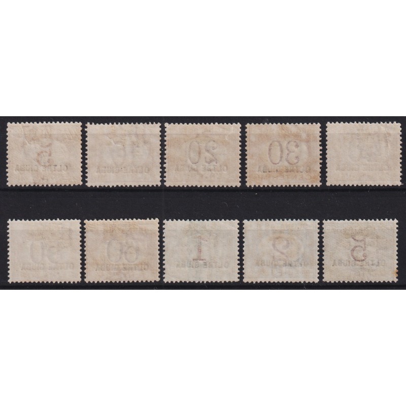 COLONIE LIBIA 1925 SEGNATASSE 10 V. N.1-10 G.O MH*  | Filatelia Meloni