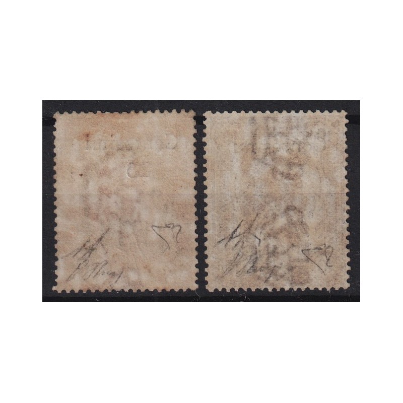 COLONIE SOMALIA 1905 ZANZIBAR LEONI 2 V. N.8-9 G.O MH* CERT.  | Fil...