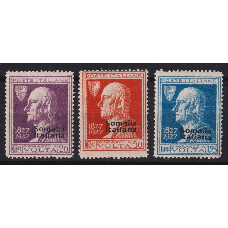 COLONIE SOMALIA 1927 VOLTA 3 VALORI G.I MNH**  | Filatelia Meloni