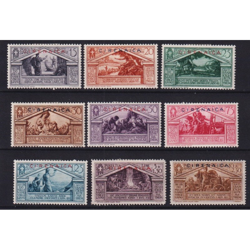 COLONIE CIRENAICA 1930 VIRGILIO 9 V. G.O MH*  | Filatelia Meloni