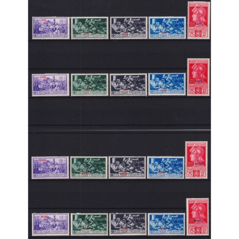 COLONIE EGEO 1930 FERRUCCI GIRO 13 ISOLE G.O MH*  | Filatelia Meloni