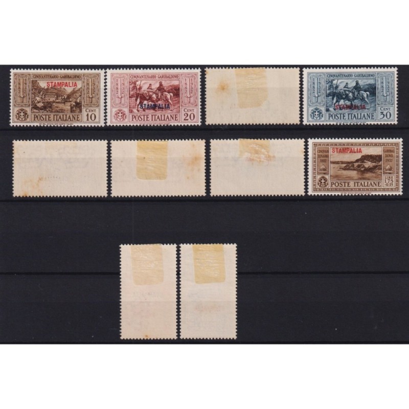 COLONIE EGEO 1932 GARIBALDI GIRO 13 ISOLE G.O MH*  | Filatelia Meloni