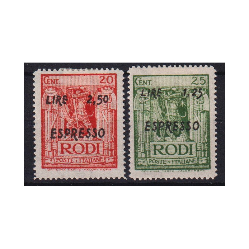 OCCUPAZIONE TEDESCA 1944 ESPRESSI 2 V. G.I MNH**  | Filatelia Meloni
