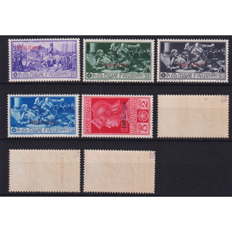 COLONIE TRIPOLITANIA 1930 FERRUCCI 8 V. G.O MH*  | Filatelia Meloni