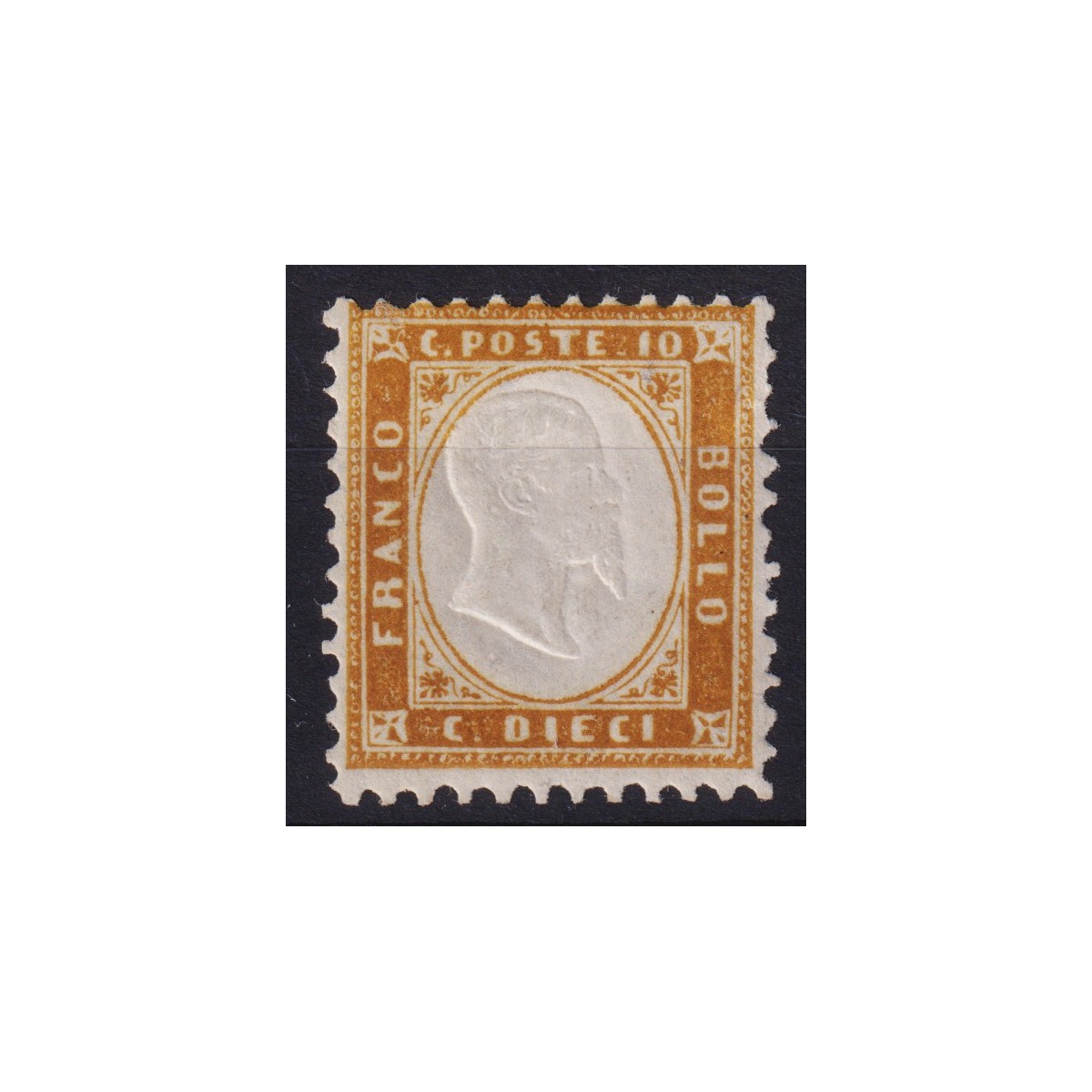 REGNO D'ITALIA 1862 10 CENTESIMI BISTRO N.1 G.I MNH** CERT.  | Fila... REGNO D'ITALIA 1862 10 CENTESIMI BISTRO N.1 G.I MNH** CERT.  | Fila...