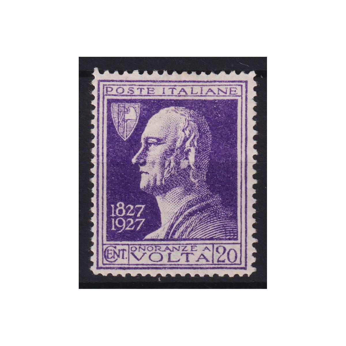 REGNO D'ITALIA 1927 VOLTA VIOLETTO N.210A G.I MNH** CERT. BEN CENTR... REGNO D'ITALIA 1927 VOLTA VIOLETTO N.210A G.I MNH** CERT. BEN CENTR...