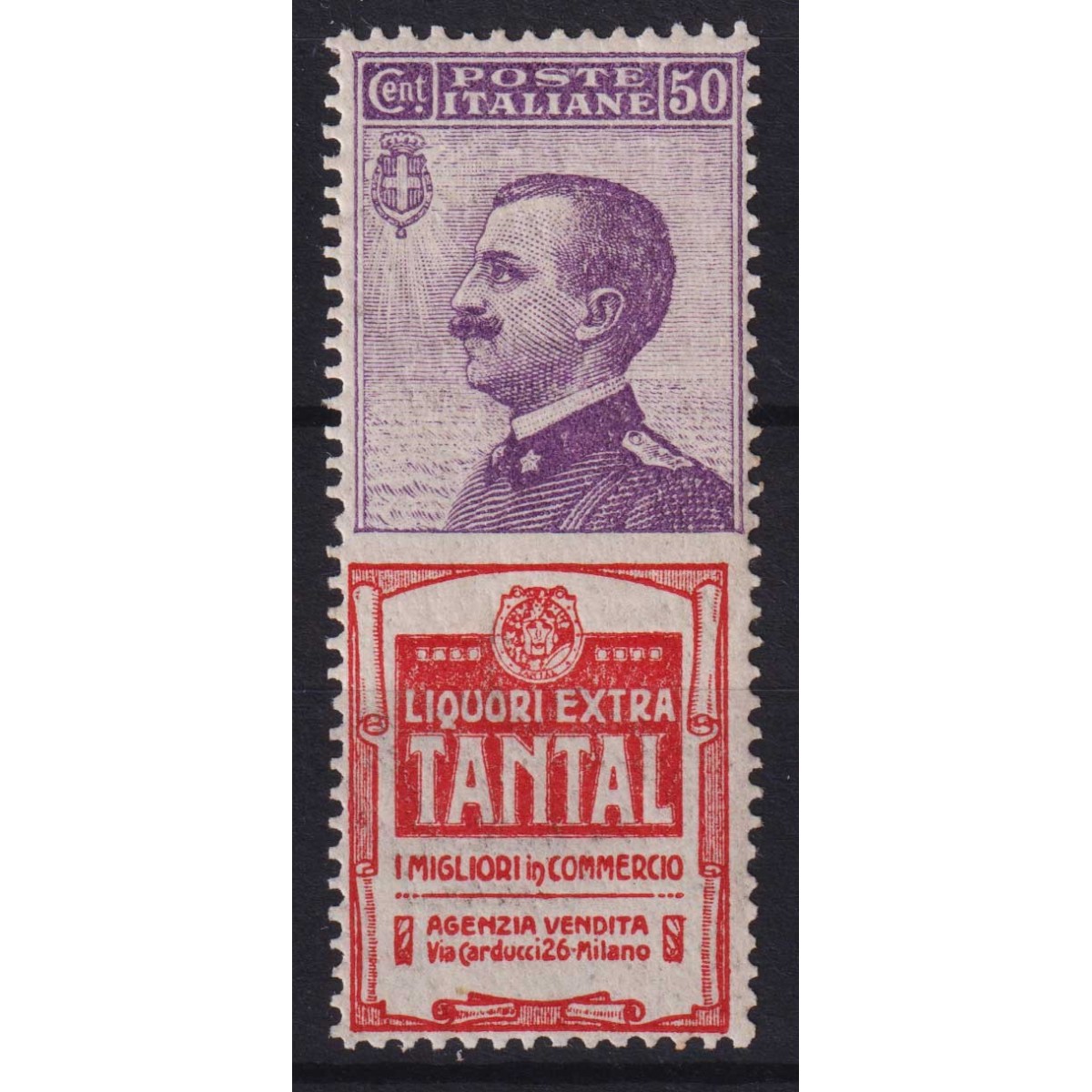 REGNO PUBBLICITARI 1924 50 CENTESIMI TANTAL N.18 G.I MNH** CENTRATO... REGNO PUBBLICITARI 1924 50 CENTESIMI TANTAL N.18 G.I MNH** CENTRATO...