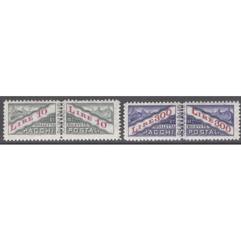 SAN MARINO 1953 PACCHI POSTALI 2 VALORI N.35-36 G.I MNH**  | Filate...
