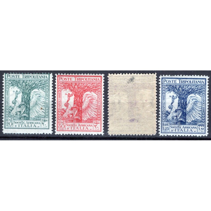 COLONIE TRIPOLITANIA 1928 PRO SOCIETA' AFRICANA 4 V. G.I MNH**  | F...