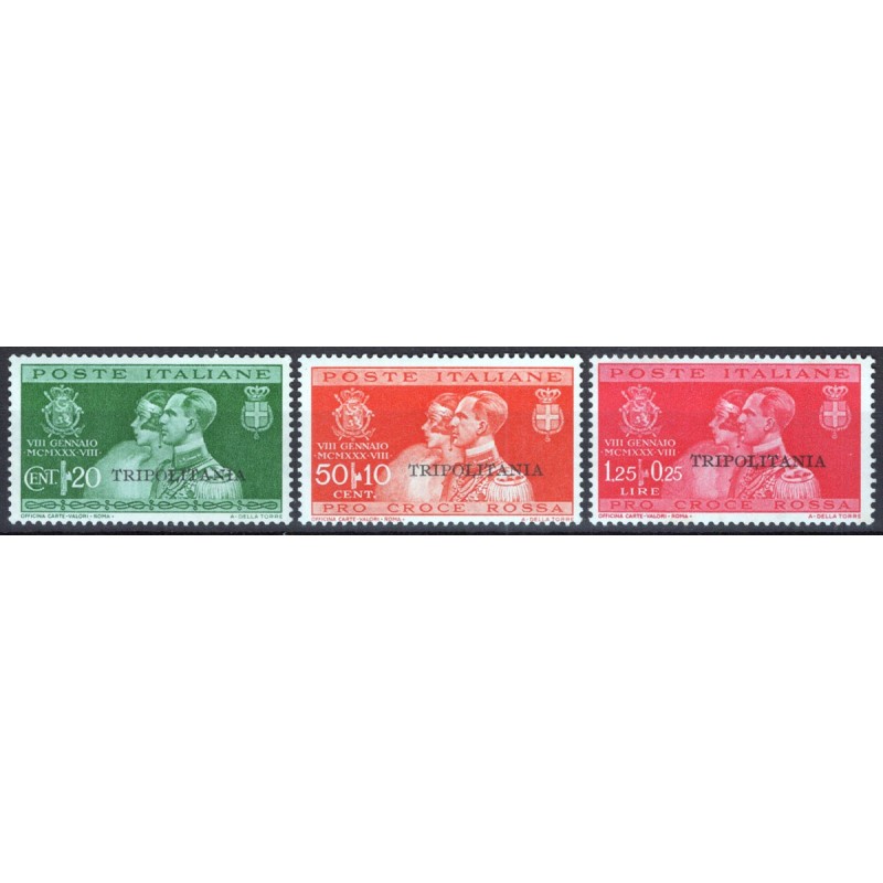 COLONIE TRIPOLITANIA 1930 NOZZE PRINCIPE UMBERTO 3 V. G.I MNH**  | ...
