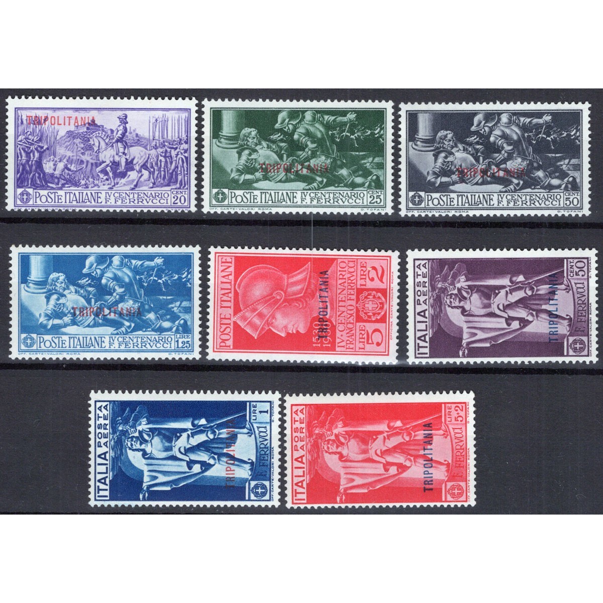 COLONIE TRIPOLITANIA 1930 FERRUCCI 8 V. G.I MNH**  | Filatelia Meloni COLONIE TRIPOLITANIA 1930 FERRUCCI 8 V. G.I MNH**  | Filatelia Meloni