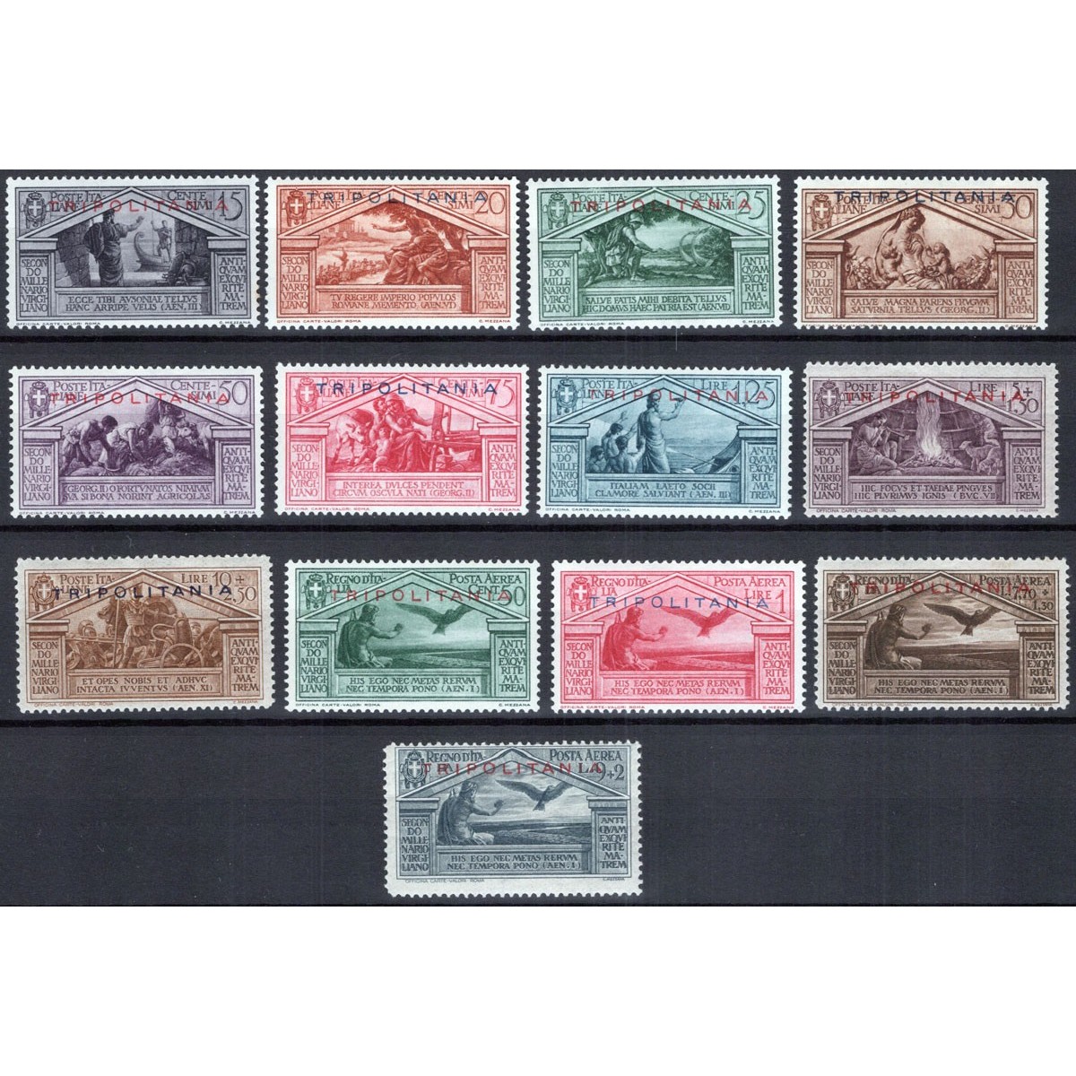 COLONIE TRIPOLITANIA 1930 VIRGILIO 13 V. G.I MNH**  | Filatelia Meloni COLONIE TRIPOLITANIA 1930 VIRGILIO 13 V. G.I MNH**  | Filatelia Meloni