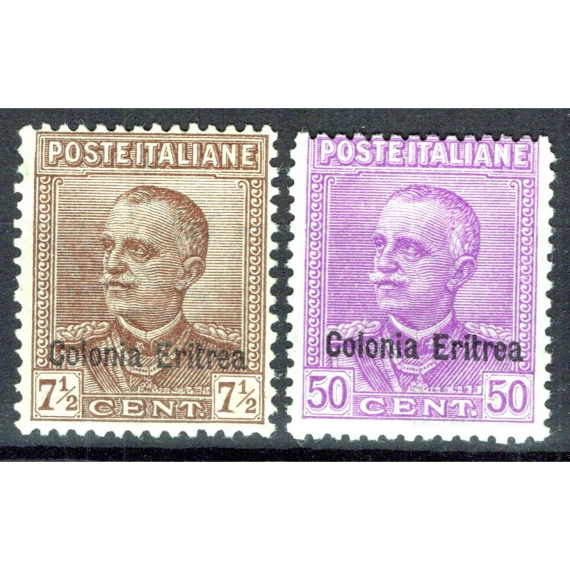 COLONIE ERITREA 1928-29 PARMEGGIANI 2 V. N.142-143 G.I MNH**  | Fil...