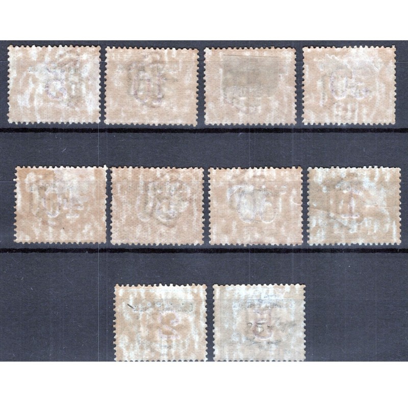 COLONIE ERITREA 1903 SEGNATASSE 10 VALORI G.O MH*  | Filatelia Meloni