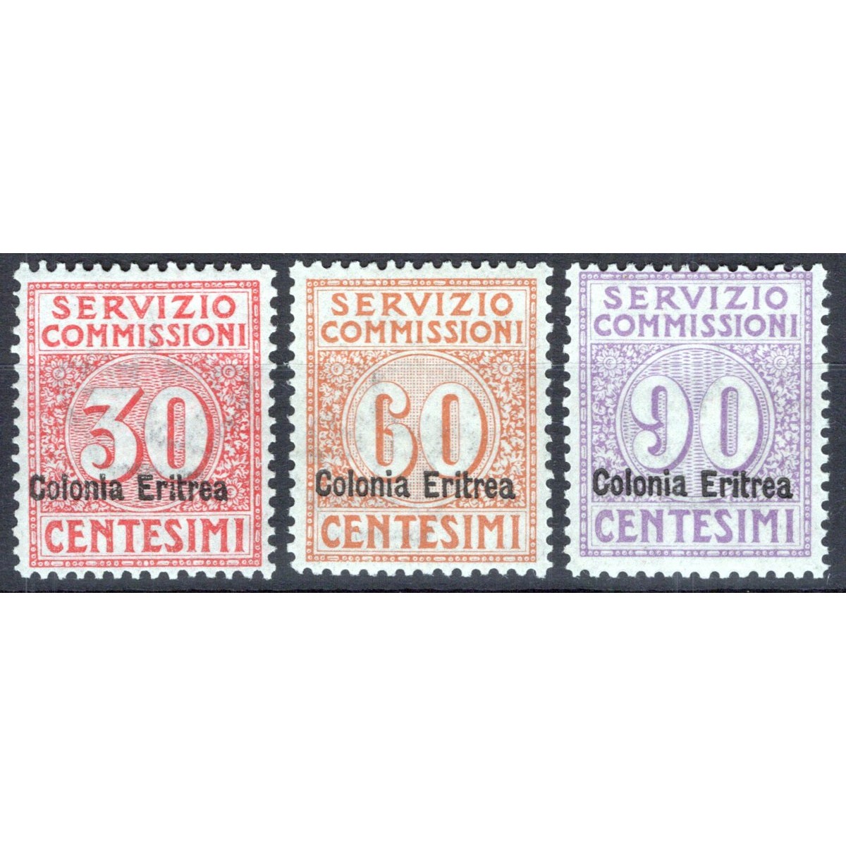 COLONIE ERITREA 1916 SERVIZIO COMMISSIONI 3 V. G.I MNH**  | Filatel... COLONIE ERITREA 1916 SERVIZIO COMMISSIONI 3 V. G.I MNH**  | Filatel...
